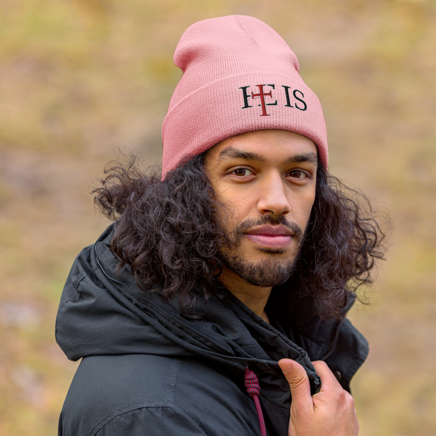HE IS - Cuffed Beanie