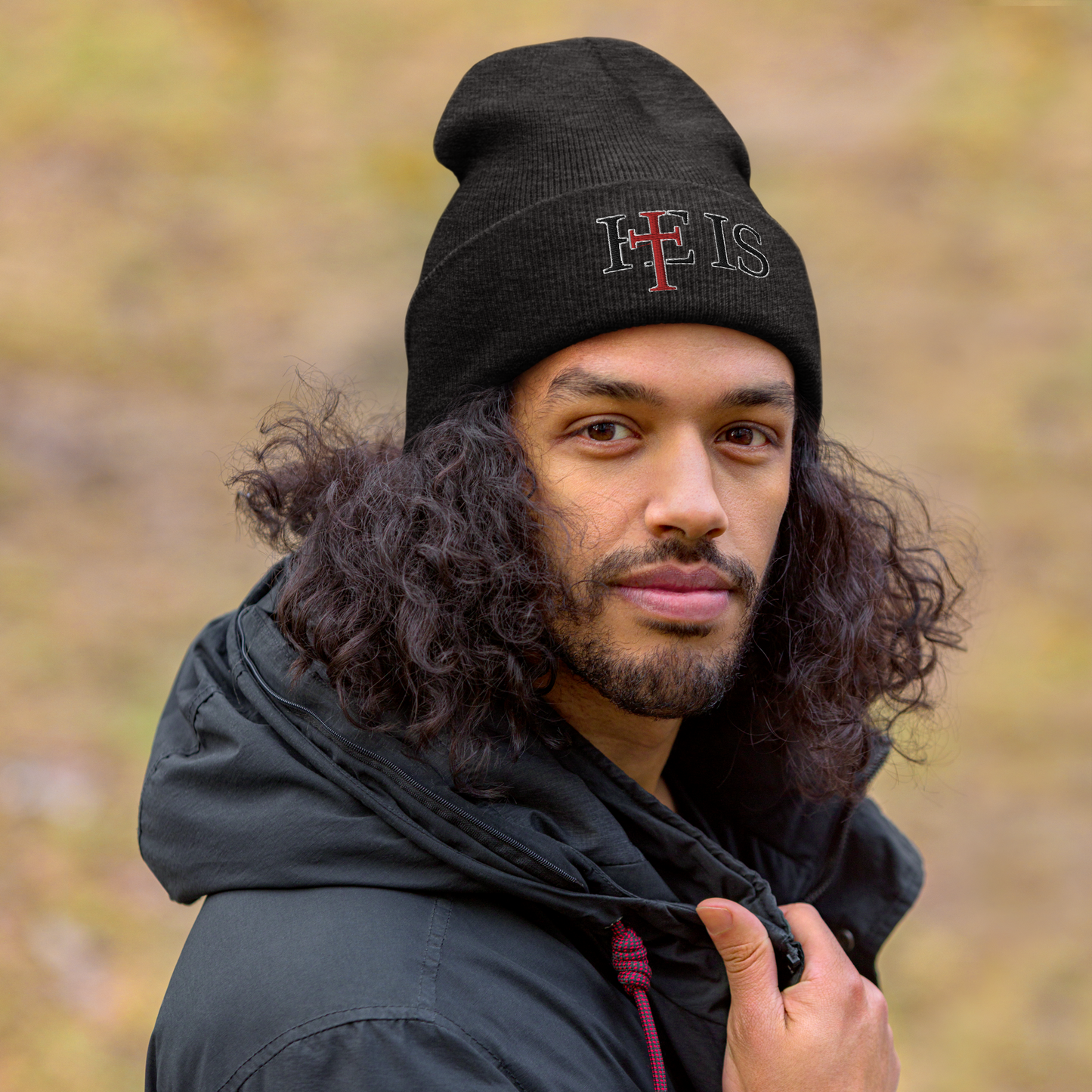 HE IS - Cuffed Beanie
