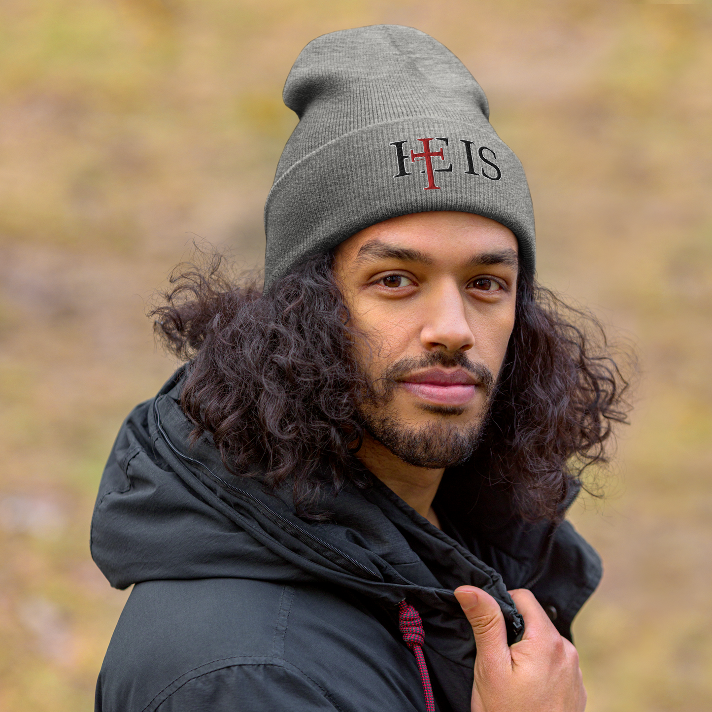 HE IS - Cuffed Beanie