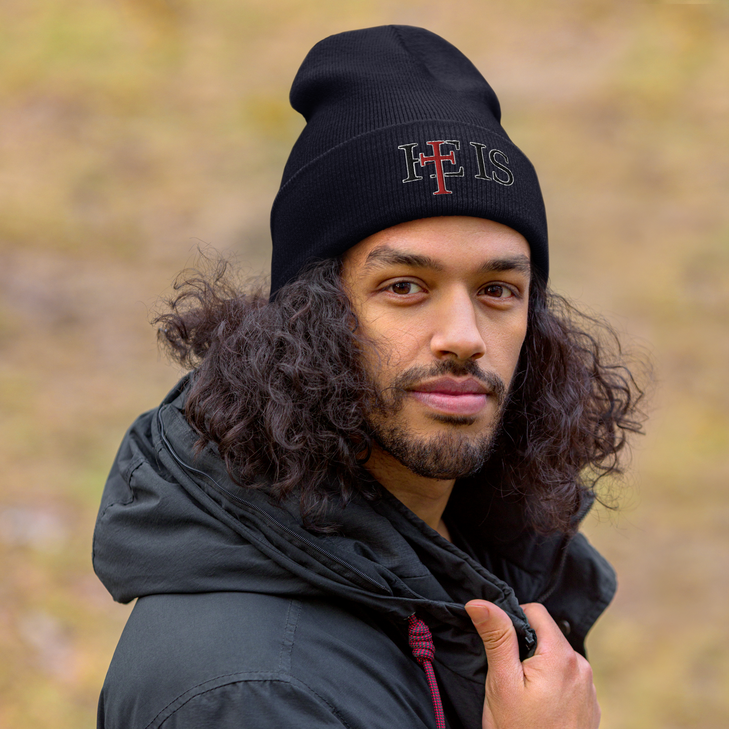 HE IS - Cuffed Beanie