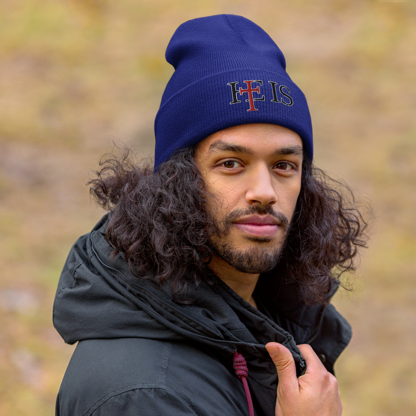 HE IS - Cuffed Beanie