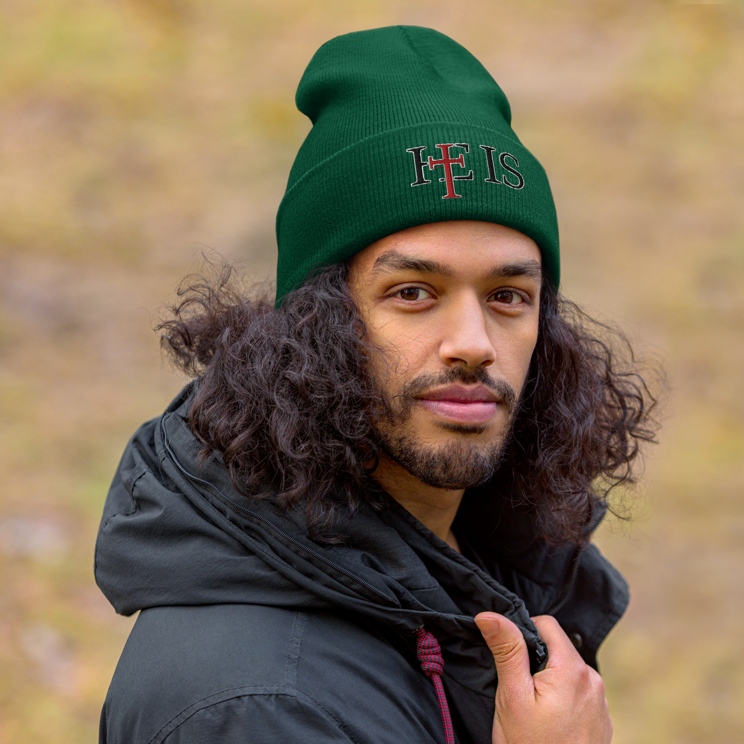 HE IS - Cuffed Beanie