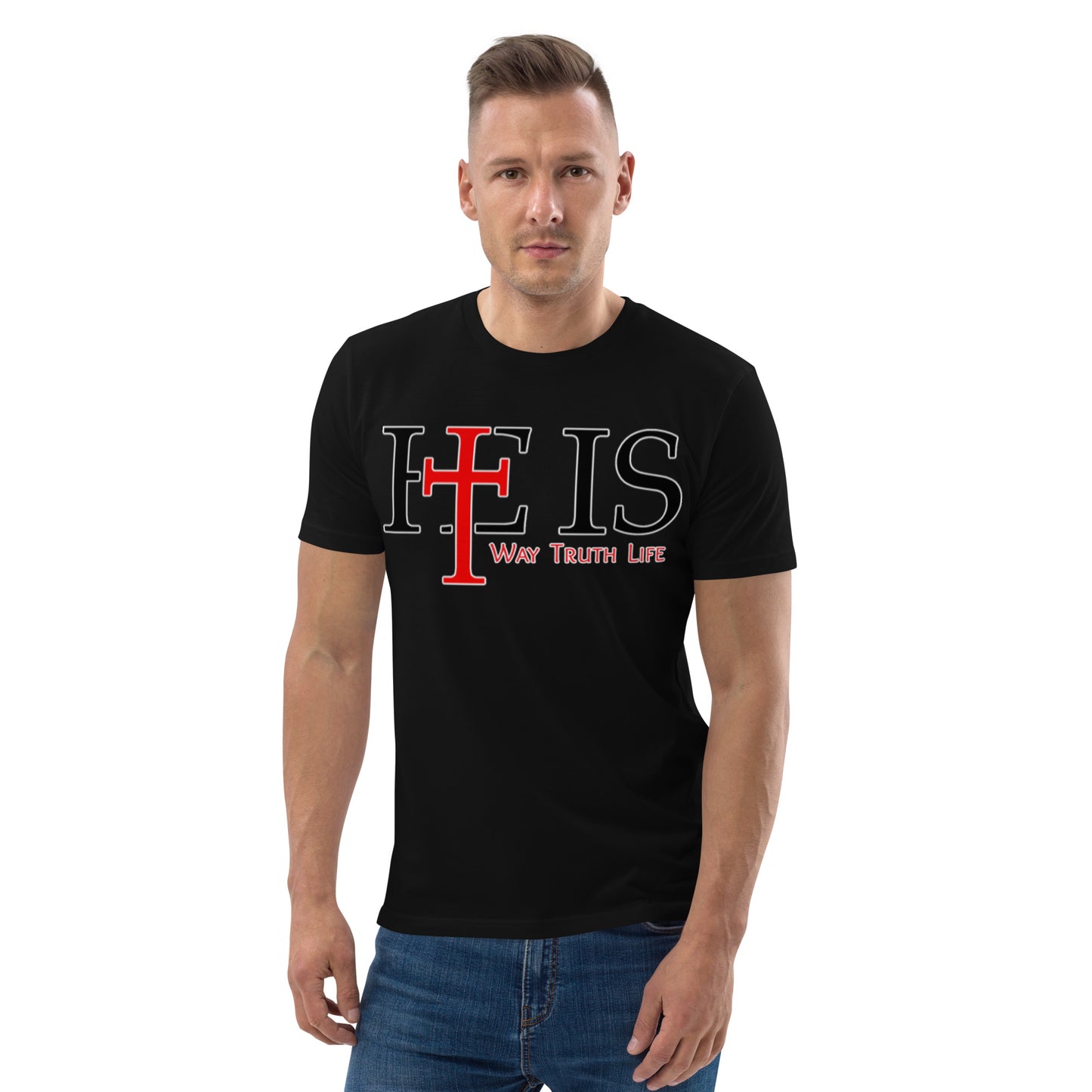 Way Truth Life - John 14:6 - Unisex Organic Cotton T-shirt